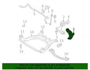 Front left axle shaft Volvo S60 11-18