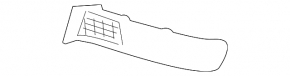 Left front bumper grille for BMW 7 Series F01 11-15 (with M package, partially open) and (with M package, without hot-climate)