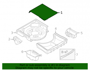 Trunk floor BMW 5 G30 17-23 black