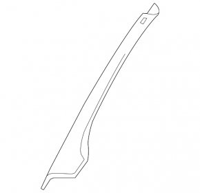 Front pillar trim right VW Jetta 11-18 USA gray, for Fender speaker