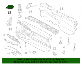 Front left seat memory button BMW i4 22-26