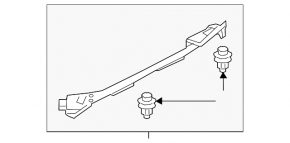 Right hood-to-wing seal for Acura RLX 13-20