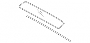 The front panoramic glass of the Hyundai Tucson 22-25 is small, the seal is cut.
