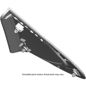 Plug triangle rear right Chevrolet Cruze 16- chrome