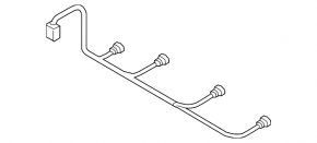 Wiring rear bumper Audi A4 B9 17- for 4 parking sensors