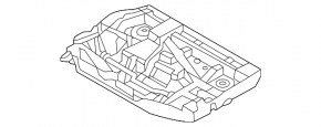 Left headlight mount Porsche Panamera 14-16 for LED