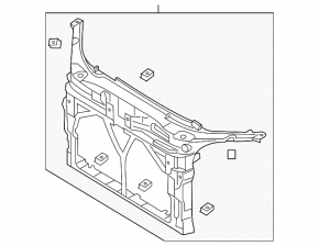 TV panel radiator Mazda3 03-08