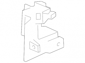 Air conditioning radiator condenser mount lower left Jaguar F-Pace X761 17-
