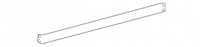 Door-glass molding, central rear left, Mercedes W221