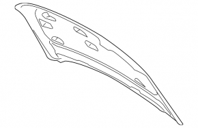 Hood bare Volvo XC60 18-23 aluminum