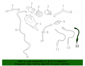 Lambda probe second Volvo V90 18-19 usa T5 code: CC02
