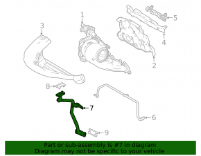 Volvo XC60 22-26 B6 Turbo Oil Return Line