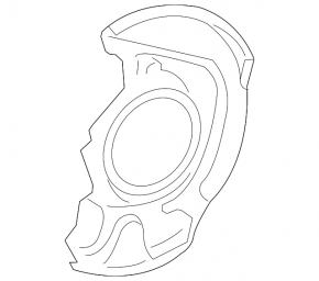 Brake Disc Cover Front Left Lexus ES350 07-12