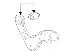 Upper rear right control arm for Lexus ES 19-26