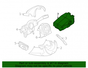 Steering Column Lock VW Touareg 11-17