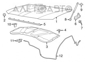 Chrysler 300 11- Hood Insulation