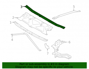 TV bar upper rear BMW 5 G30 17-23 SIGNEDA