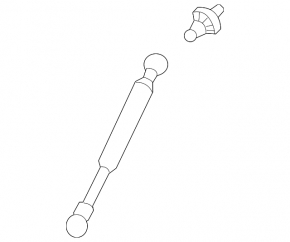 Left hood shock absorber for Lexus LX 98-07