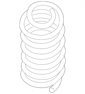 Rear left spring Nissan Sentra 13-15 stiffness white