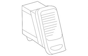 Lexus GX470 03-09 black center right air duct