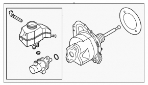 Brake booster Audi A3 23-24 electric