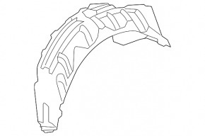 Rear left fender liner Lexus CT200h 11-17