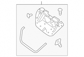 Nissan Leaf 13-17 Inner Charging Port Trim Edge Torn