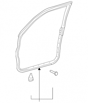 Front right door seal for Lexus LX570 08-21