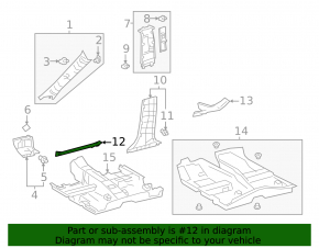 Door sill trim front left Lexus UX200 UX250h 19- with logo