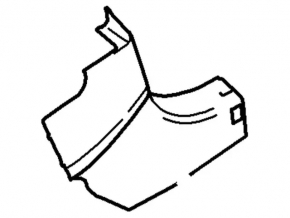 Front pillar trim left lower Ford Transit Connect MK2 13-25 black
