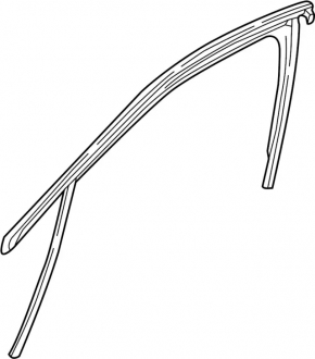 Front left glass seal Infiniti QX30 17-