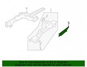 Seal wing hood-wing right Hyundai Sonata 11-15