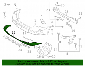 Kia K5 21-24 GT rear bumper lip, GT-line for exhaust