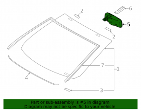 Interior mirror Toyota Rav4 13-18, auto-dimming