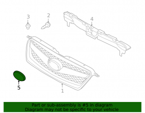 13-14 Subaru Legacy grille emblem