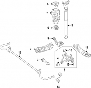 Rear left spring Mercedes GLA 14-20 stiffness 1 green, 2 blue