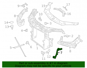 TV bracket left Mercedes GLS-class X166 13-19