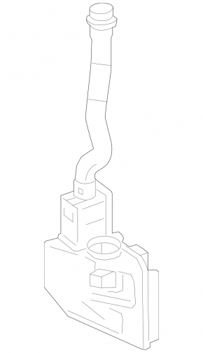 Mercedes GLS-class X166 13-19 washer reservoir with OEM neck