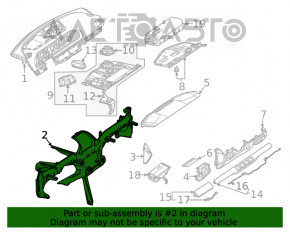 Under-torpedo pipe reinforcement Mercedes W167 GLE 350 450 20-23