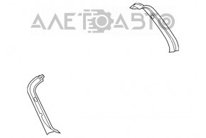 Trunk door trim left Mazda3 MPS 09-13