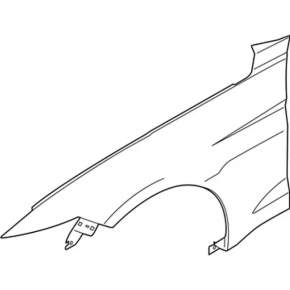 Front right wing Ford Mustang mk6 15-17 GT aluminum