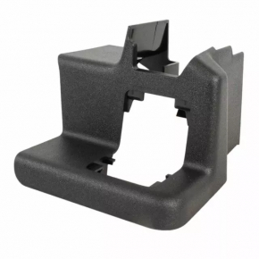 Rear left passenger seat runner plug for Ford Explorer 20-23, black, with trim