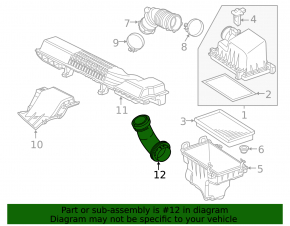 Air duct for Toyota C-HR 18-23 filter