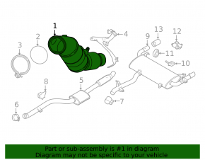 Catalytic converter BMW X3 G01 20- 2.0T rusty, broken stud