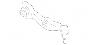 Lower control arm, front left, rear, Mercedes S-class W221