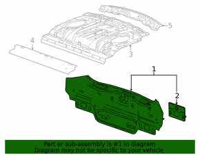 Chevrolet Impala 14-20 Rear Panel Black