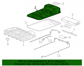 Battery housing VVB upper Chevrolet Bolt 17-21
