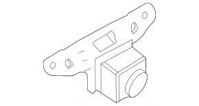 Nissan Rogue 21-23 JP built front view camera, 360°