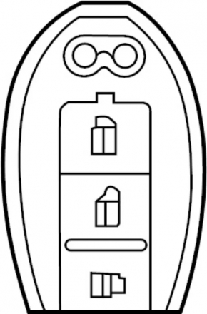 Infiniti QX30 17-18 smart key with 3 buttons