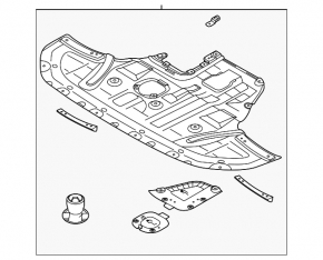 Engine protection Hyundai Sonata 21-23 2.5 Korea